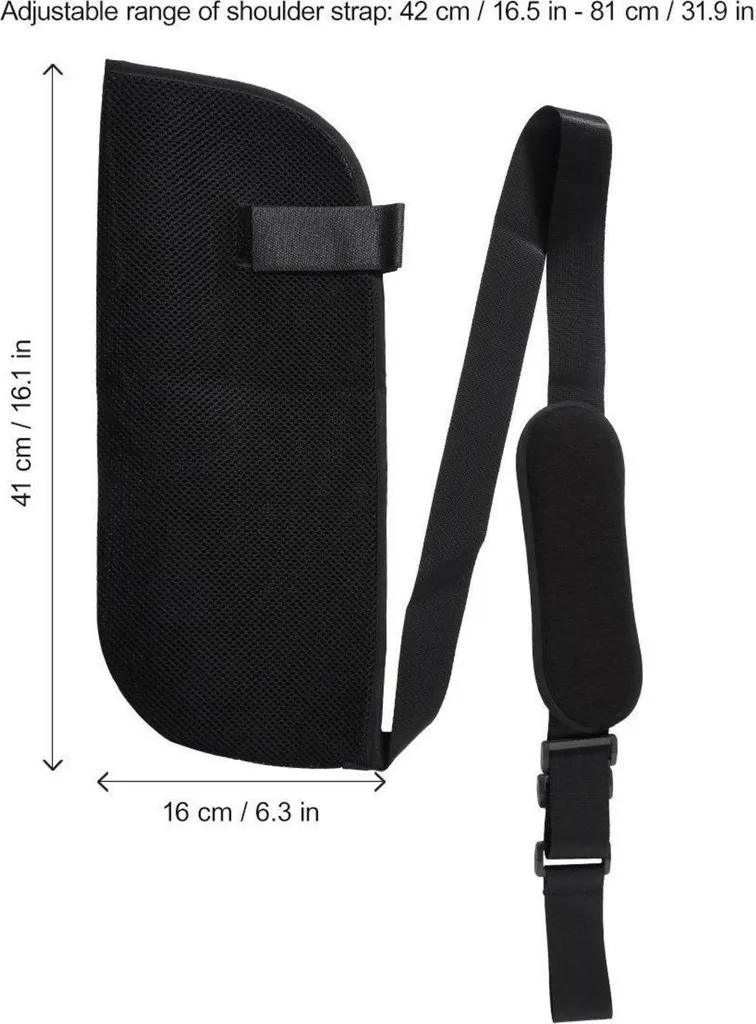 Écharpe de bras réglable médicale pour immobilisation épaule noire - 4
