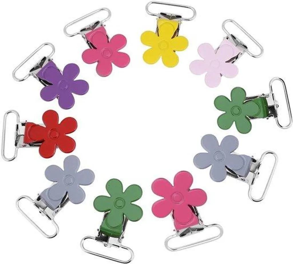 Pinces cuir avec graduation lot de 10 pinces roses en plastique robuste