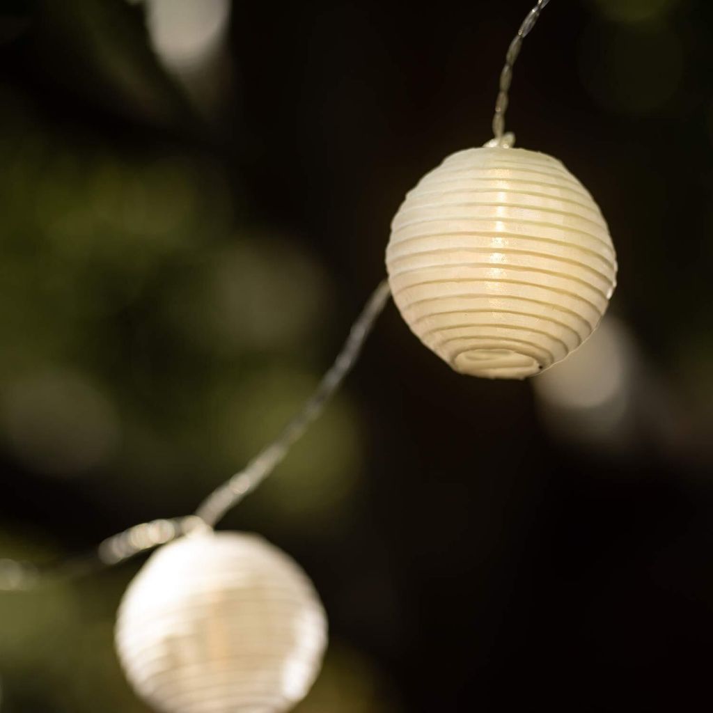 LED Lampion Lichterkette - 5,5 Meter | Mit Netzstecker Produktbild 6