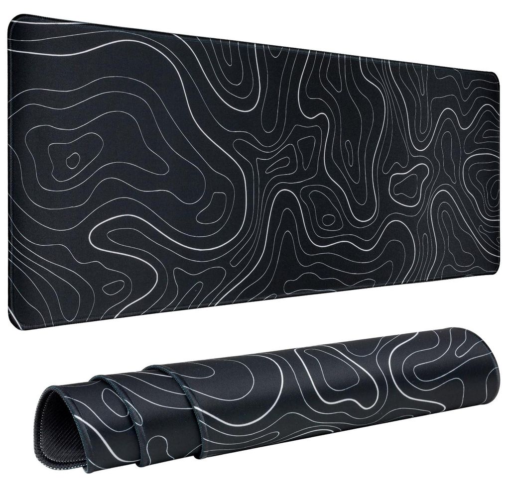 XXL-Mauspad, extra großes Mauspad, Gaming-Mauspad, Schreibtischunterlage, 80 x 30 cm, lange Tastaturmatte, Mauspad, 3 mm rutschfeste Unterseite un...