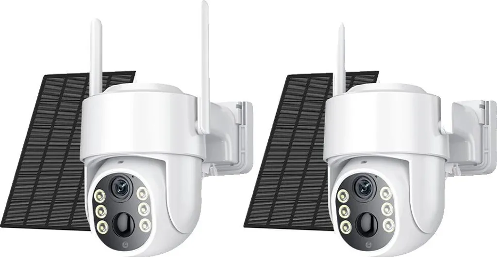 Protection maison sans fil : caméra surveillance solaire 360° double optique