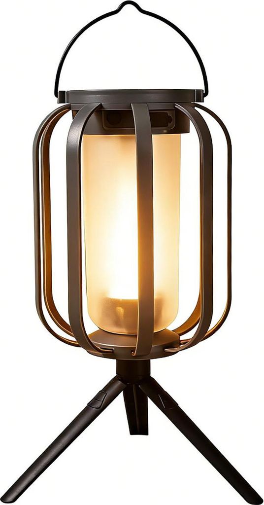 Tragbare Solar-LED-Lampe für Garten, Camping Laterne, Camping und Notfälle, 400mah Akku, 4 Beleuchtungsmodi