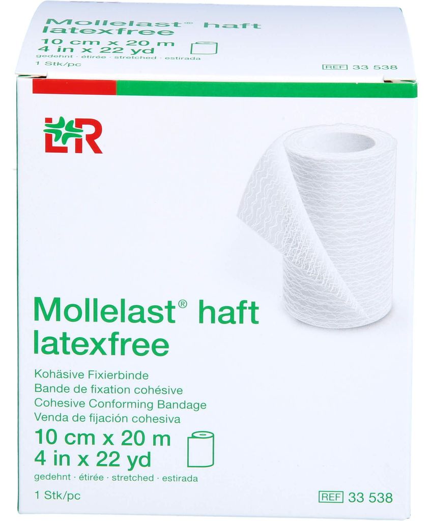 Mollelast haft Binden latexfrei 10 cmx20 m weiß 1 St