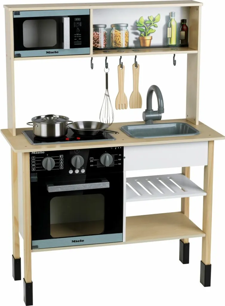 Cuisine Jouet en Bois Miele Midi Klein - Stable, Durable et Facile à Monter