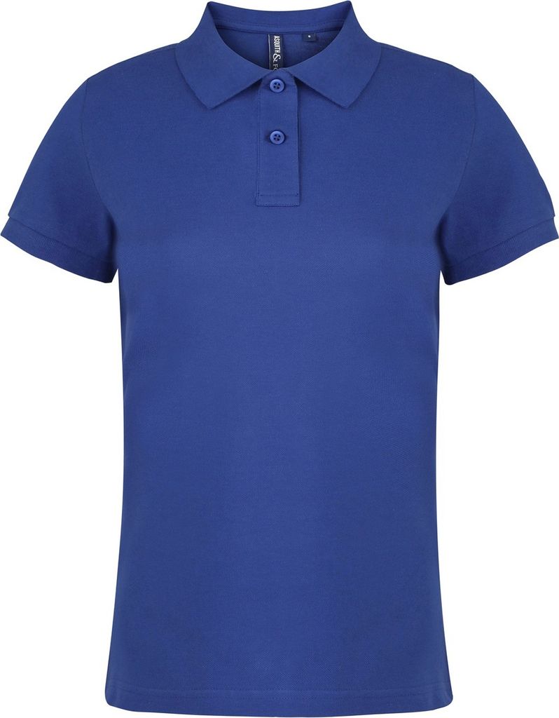 Asquith & Fox Damen Polo-Shirt, Kurzarm RW3472 (L) (Königsblau)