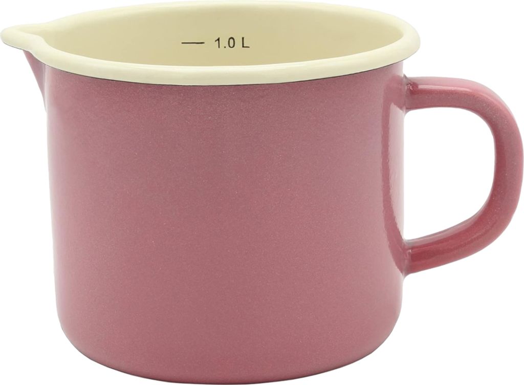 Milchtopf emailliert rosa