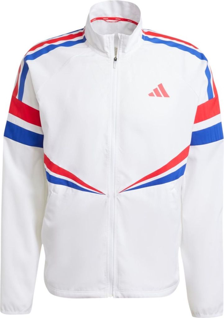 Adidas Herren Jacke Modell JD7317 in Weiß, klassischer Stil, für das ganze Jahr