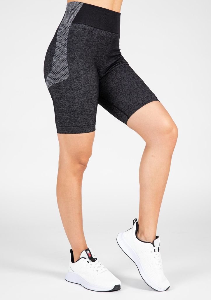 Gorilla Wear Selah Nahtlose Radlerhose - Schwarz - M/L