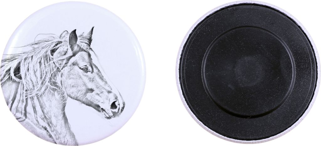 Freiberger - Magnet mit Pferd, ein einzigartiges Abdruck des Pferdes der Marke Art-Dog