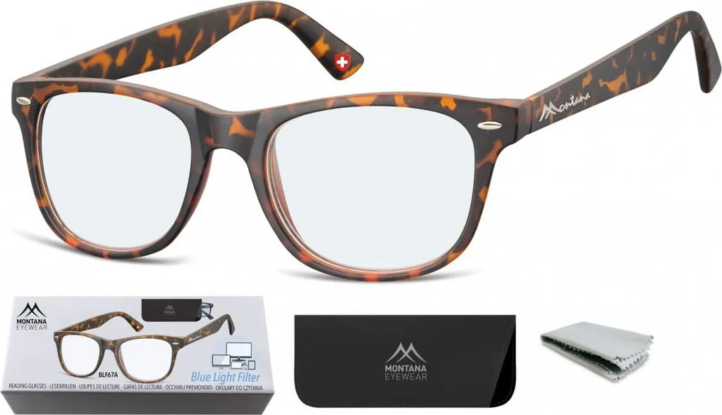 Montana MR63 Occhiali da Lettura Asferici Forza +1.50 con Pendente Oro