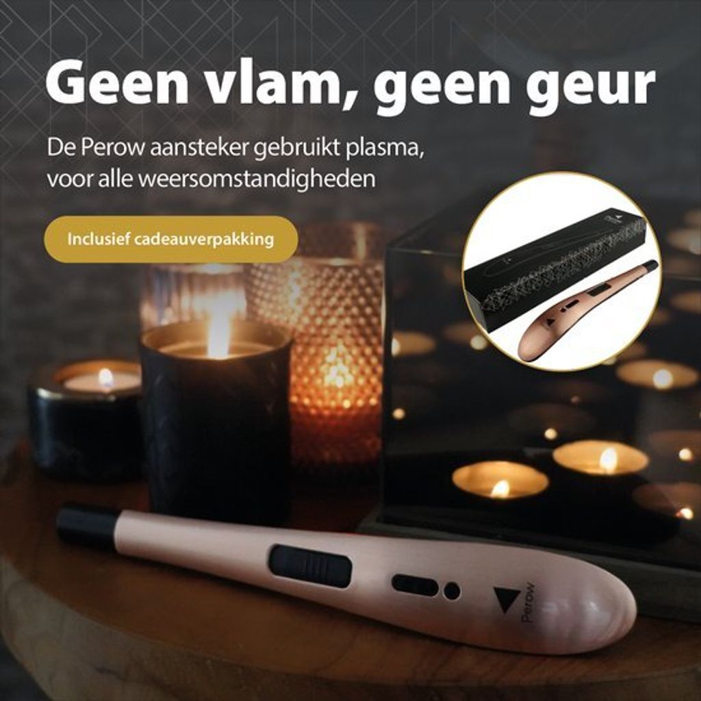 Wiederaufladbares langes elektrisches Feuerzeug - Rose Gold Produktbild 5