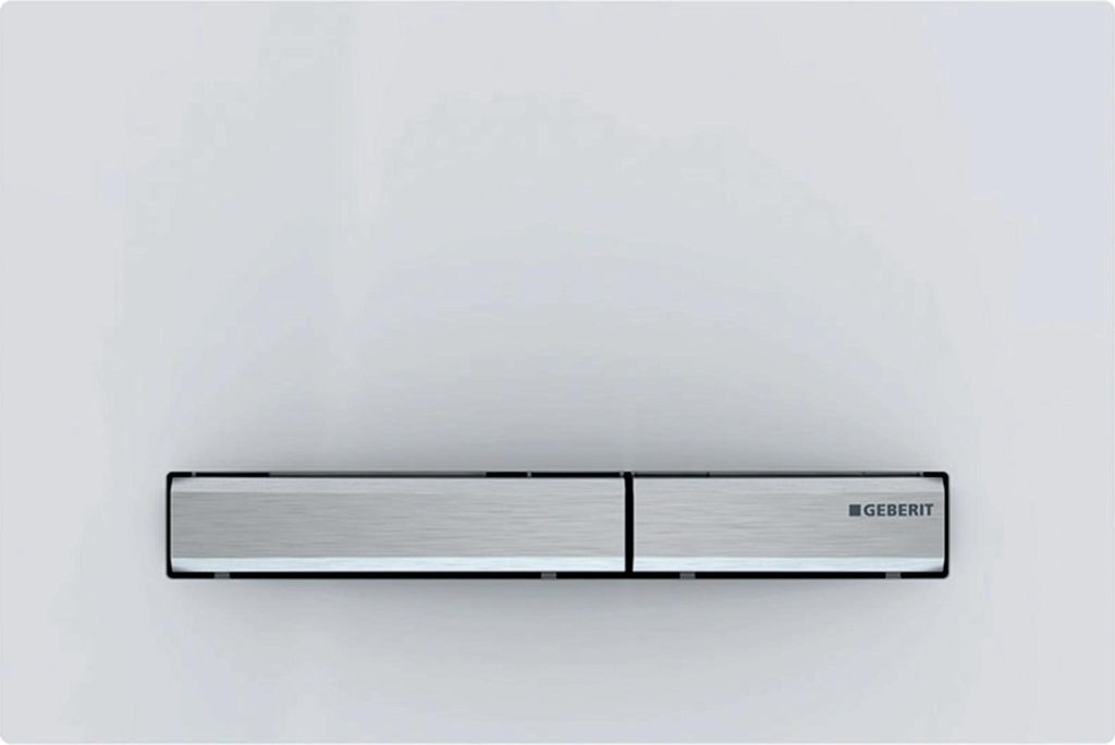 Geberit Sigma50 Betätigungsplatte für 2-Mengen-Spülung, Metallfarbe verchromt, eckig, 115.788.11.2