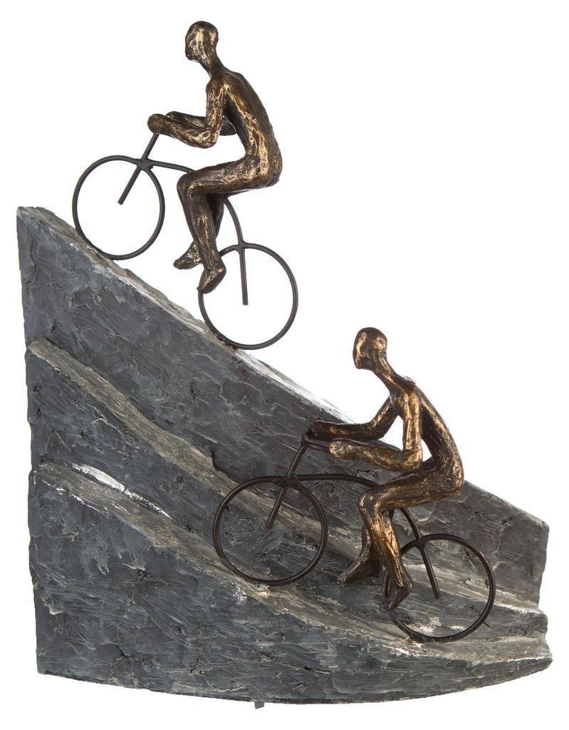 Casablanca by Gilde Dekofigur Skulptur Racing bronzefarben Produktbild 