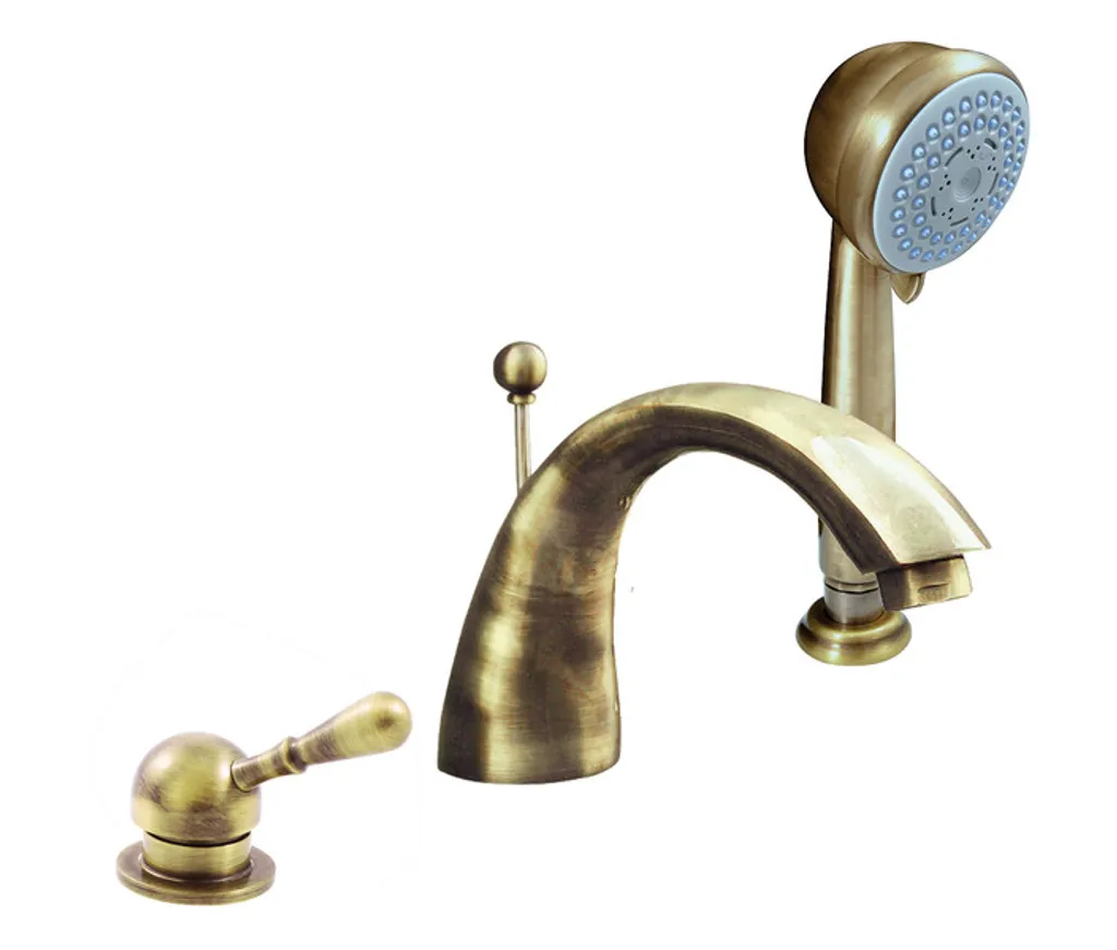 Mélangeur de bain en laiton bronze vintage, 3 trous, série LABE Slezák