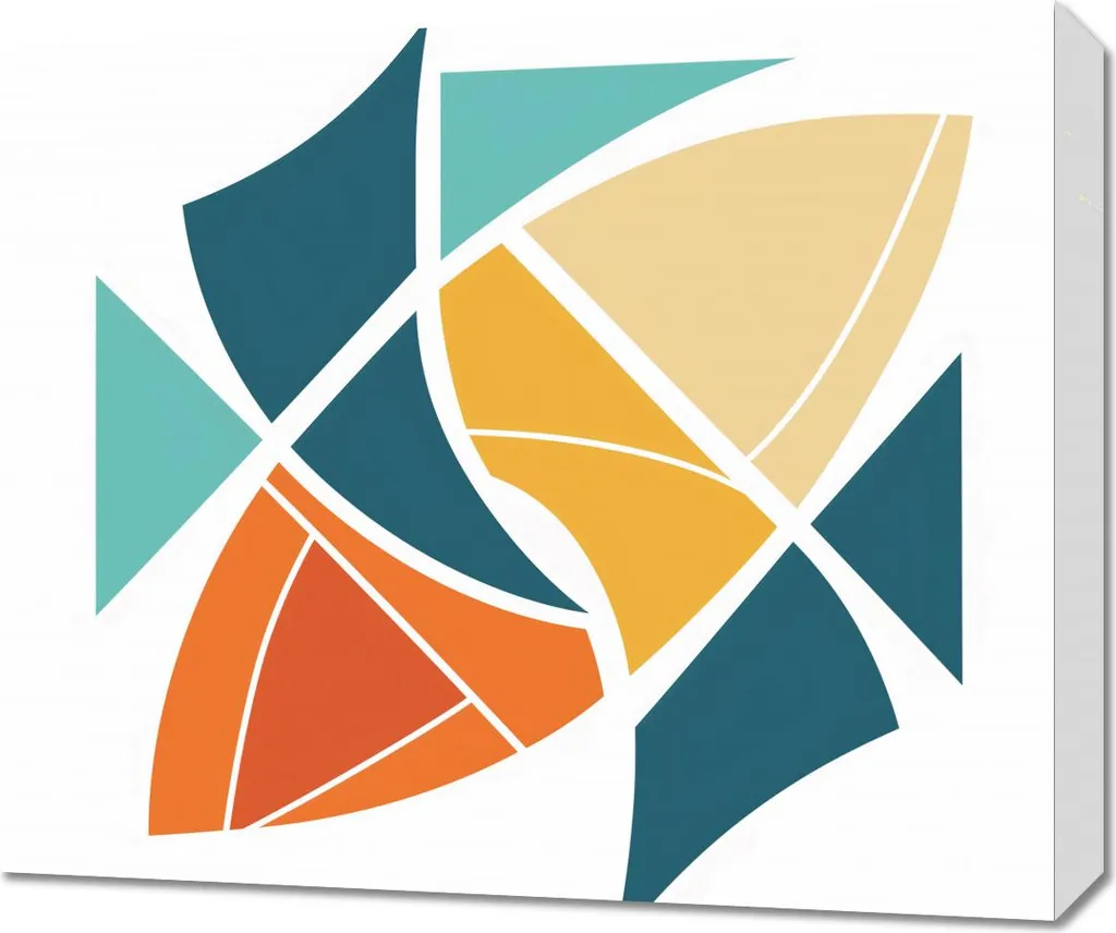Offerta Quadro Moderno Geometria del vento 60x50 - Spedizione Gratuita