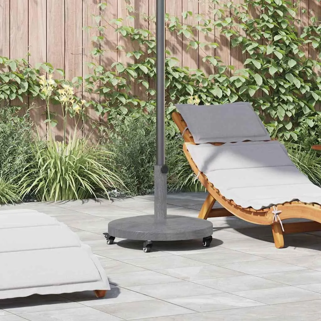 Base per Ombrellone 48x48x32 cm Grigio Scuro - Testata nel Vento - 3
