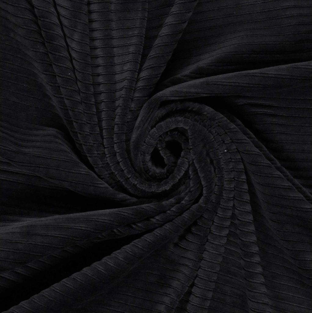 Velour Nicky Kordstoff Stoff breit gerippt elastisch uni ab 50 x 155cm