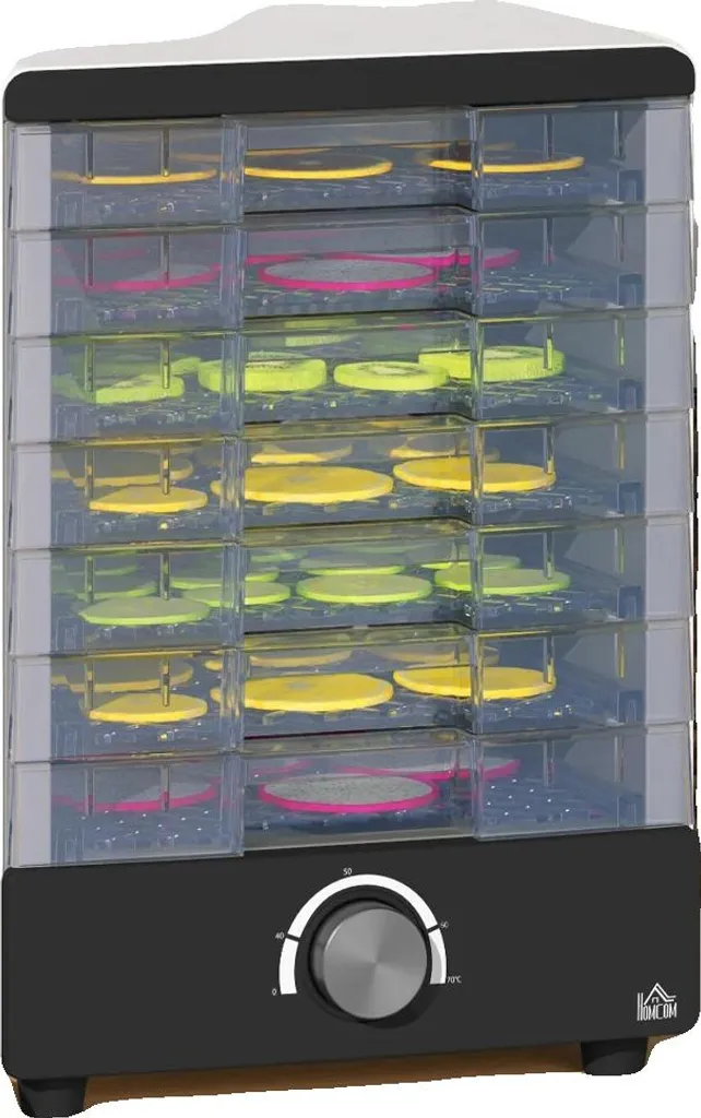 Déshydrateur de fruits et légumes avec 7 niveaux de séchage modulables