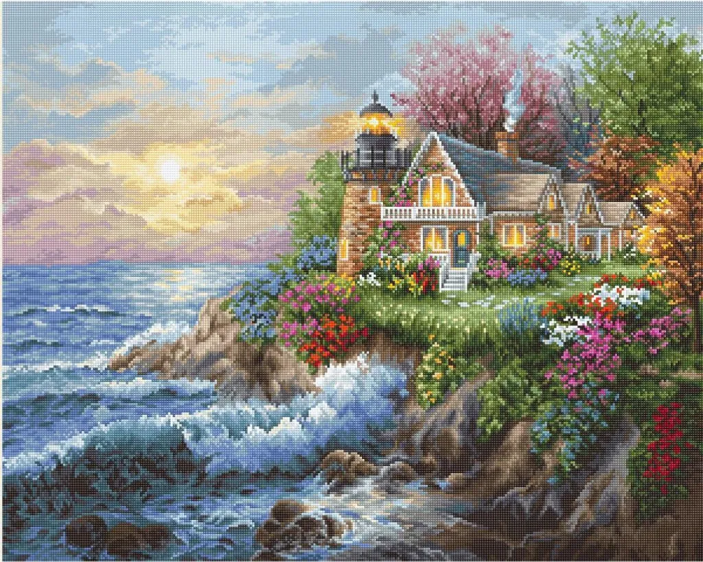 Réussir sa Broderie Marine : Kit Point de Croix Complet Luca-S 42x34cm