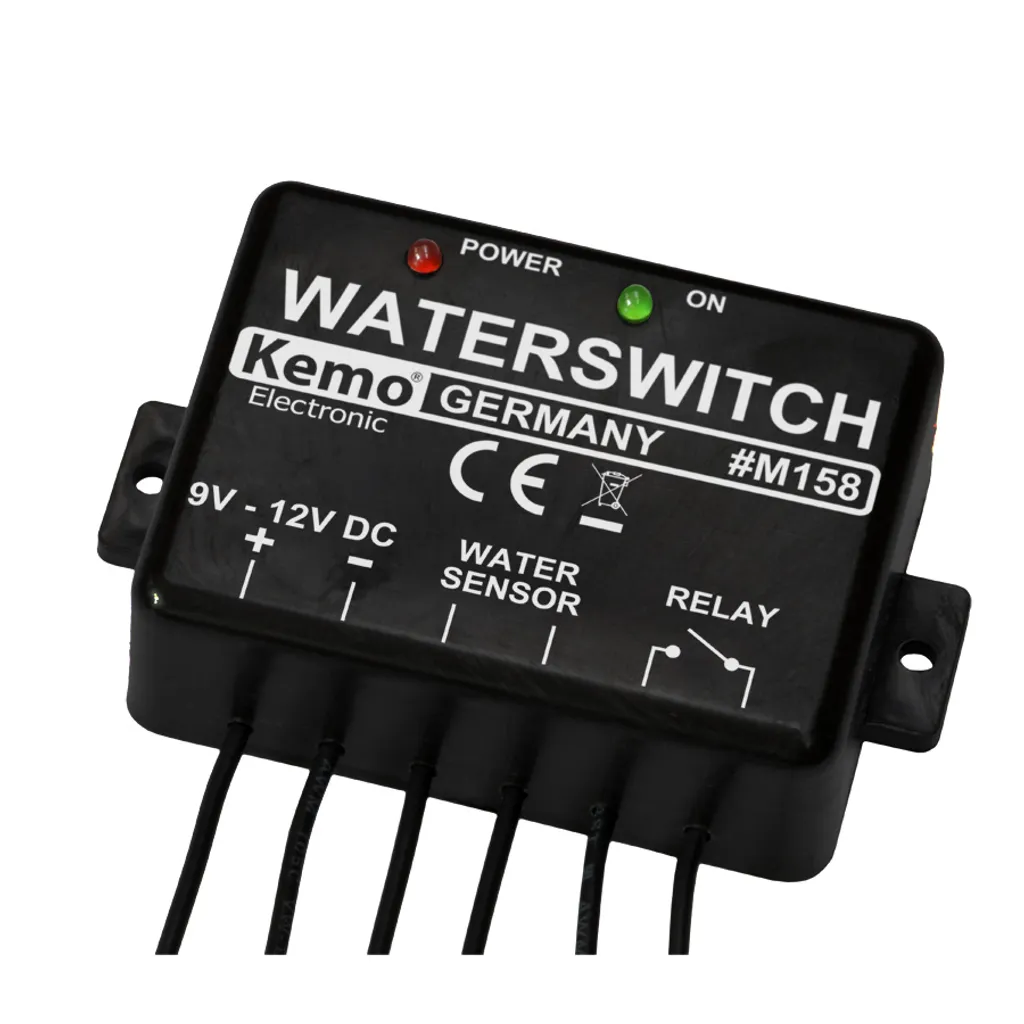 Détecteur d'inondation pour cave et cuisine Kemo M158 - Tension 12 V
