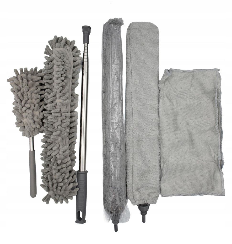 6-teiliges Teleskop-Reinigungsset 43–244 cm, Staubwedel Produktbild 
