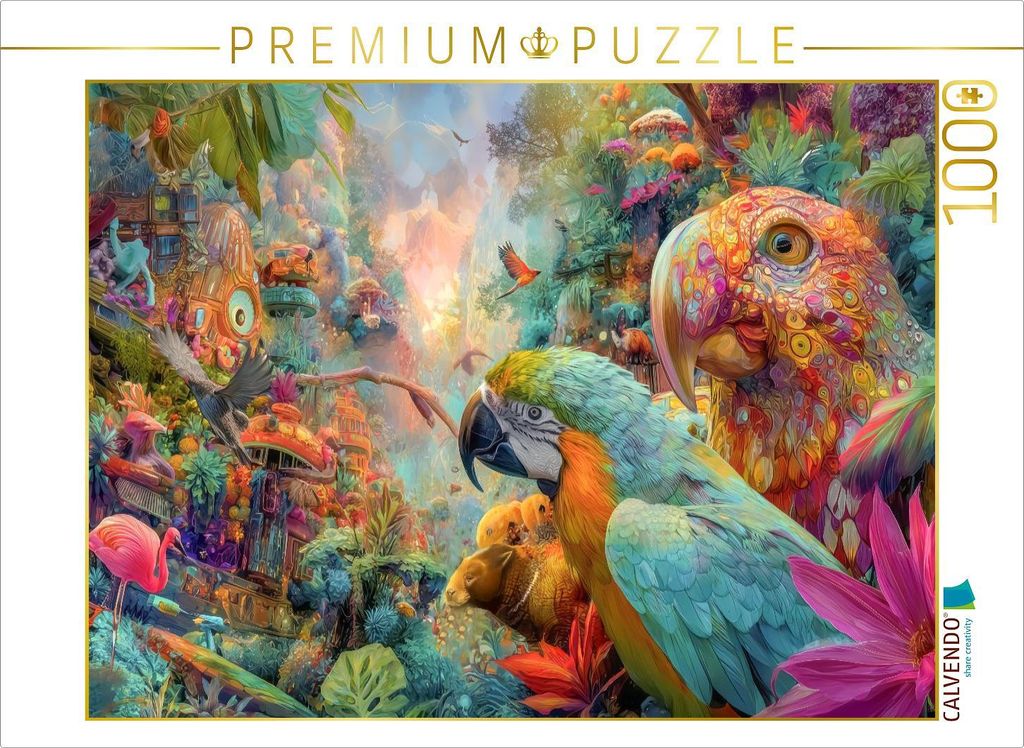 CALVENDO Puzzle Tierische Kreaturen des Dschungels | 1000 Teile Lege-Größe 64x48cm Foto-Puzzle für glückliche Stunden