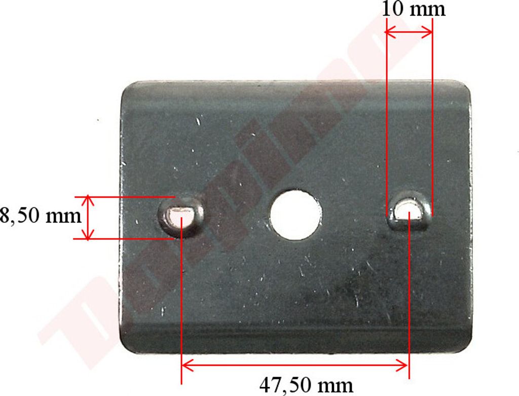 Messernabe Lider 42 mm Höhe 47,50 mm Bolzenabstand