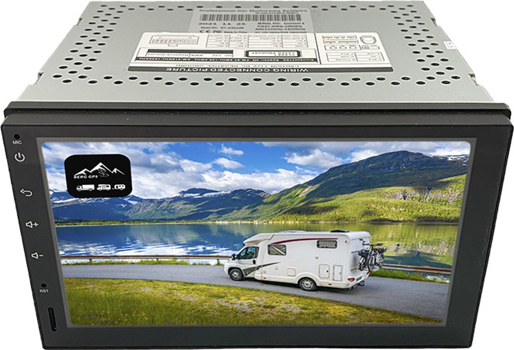 BergGPS 2-DIN Einbau-Wohnmobil Navigation radio Camper Navi Produktbild 