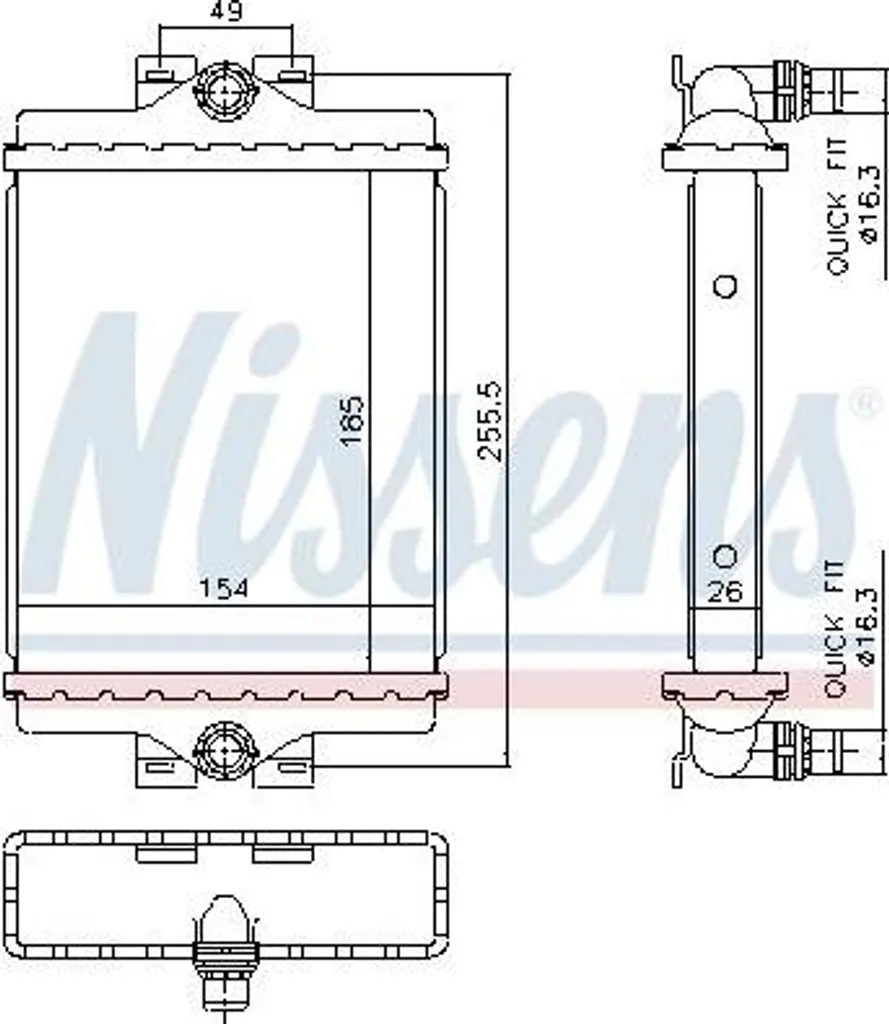Radiateur de Refroidissement Moteur pour BMW F20 F30 F31 - Nissens 606296