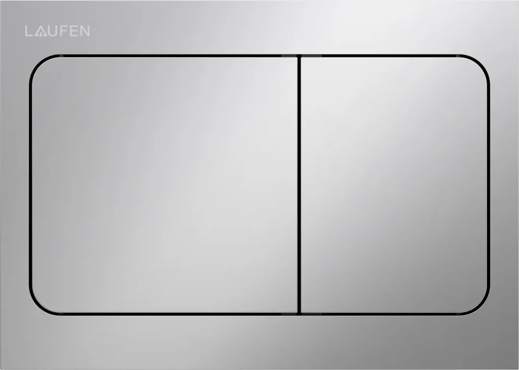 LAUFEN INEO Plaque de déclenchement Air, pour élément de WC, commande à deux quantités, H9001130070001, H9001130070001