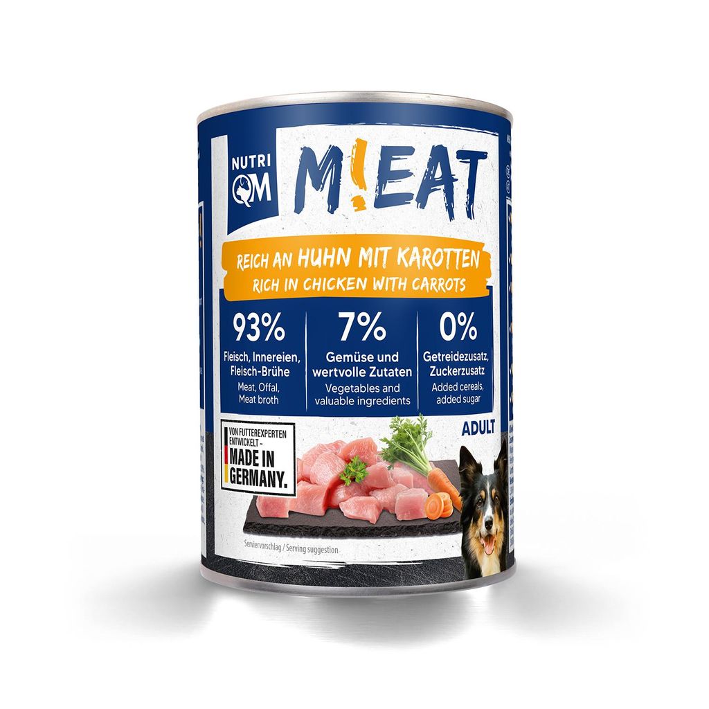 NutriQM M!eat Huhn & Karotte 6 x 400 g Produktbild 