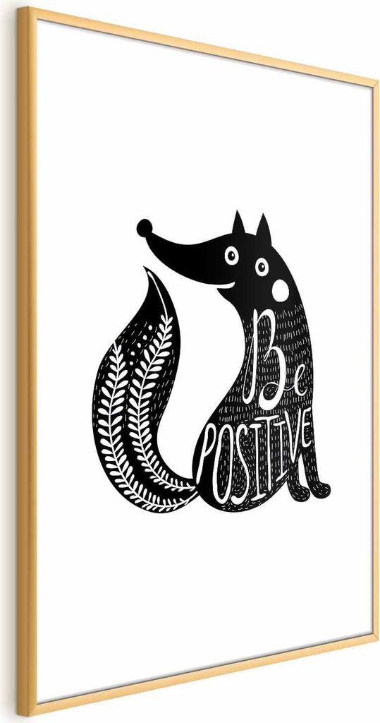 Posterpapier Poster - Be Positive 21x30 cm Für Kinder n-A-0779-ao-a