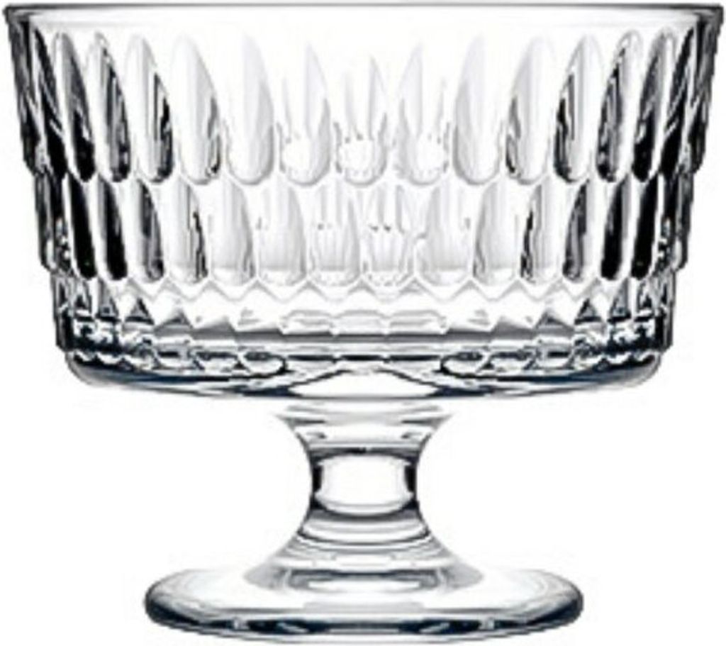 2 Teilige Schale für Eis, Pudding oder Desserts aus Glas Transparent 240 ml