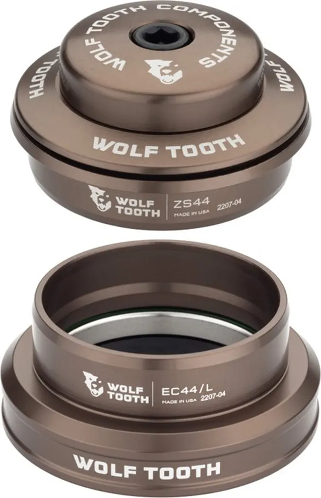 Jeu de direction ZS44/EC44 Wolf Tooth Argent pour VTT et Gravel