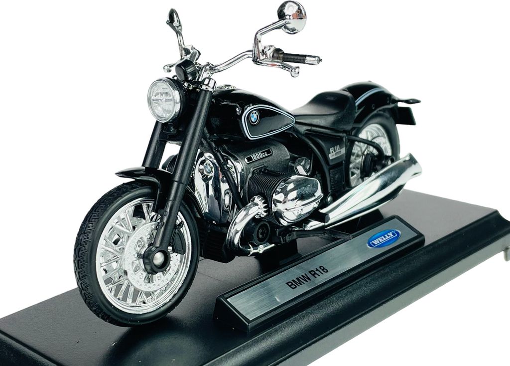 Welly BMW R18 Black 1:18 11cm Motocykl  v krabici Die Cast Obrázek produktu 