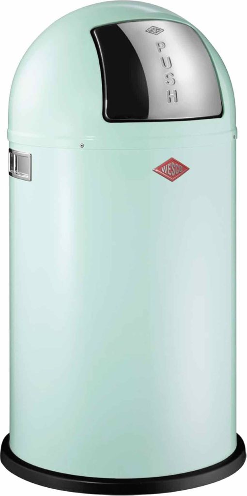 WESCO Abfallsammler 175831-51 PUSHBOY in MINT mit 50 Liter Produktbild 1