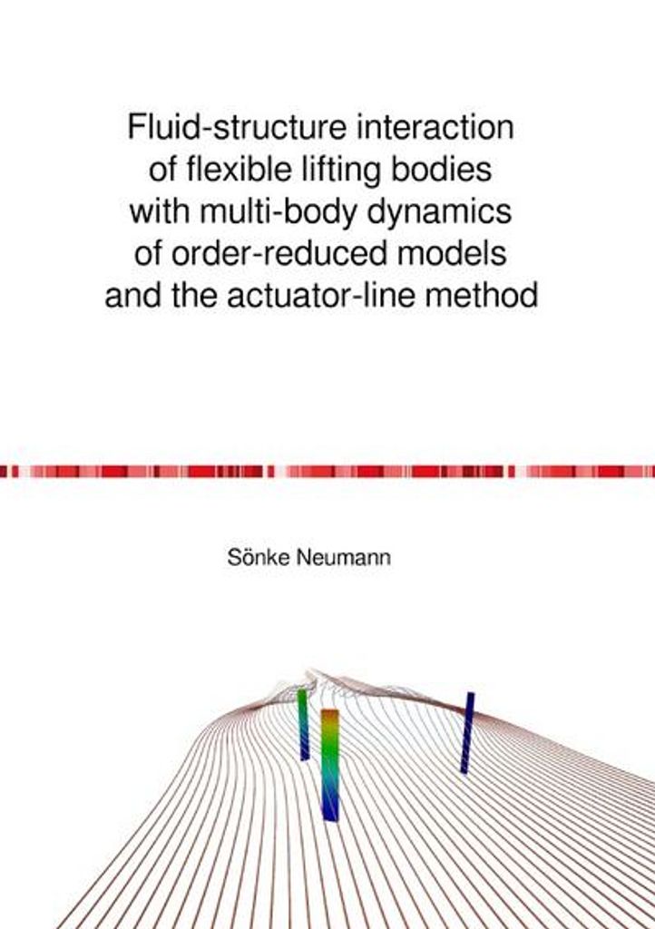 Fluid-structure interaction of flexible lifting bodies with multi-body dynamics of order-reduced models and the actuator-line method