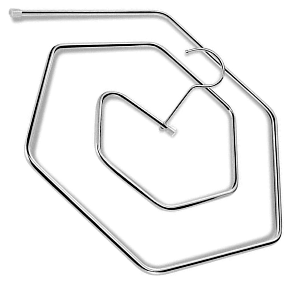 Edelstahl Spiral Bettlakenhalter – Großer Wäscheständer für das Trocknen von Decken und Bettlaken, platzsparender Quiltständer für Balkon u...