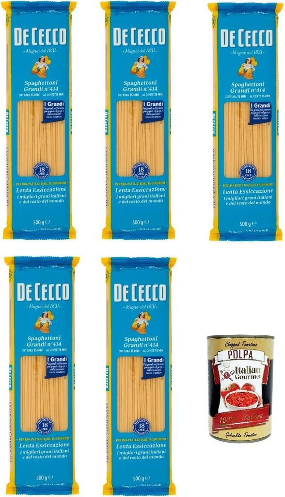 De Cecco Spaghettoni Grandi N°414, 100% Italienisch Pasta Produktbild 