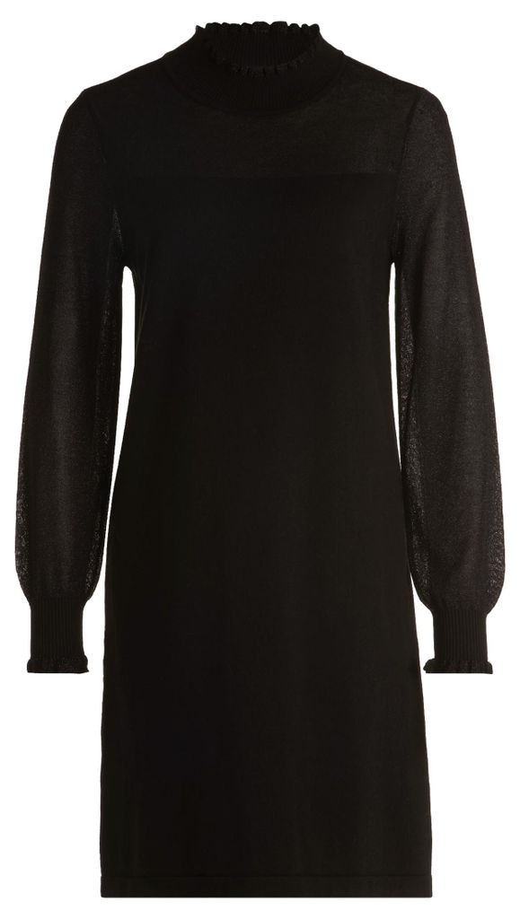Betty & Co Damen Strickkleid Rollkragen Langarm figurumspielend Uni 95 cm