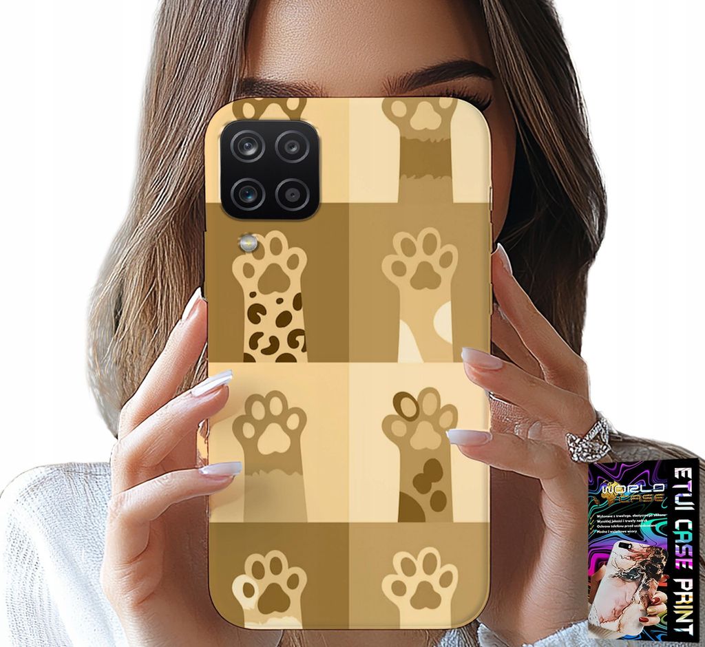 Etui Für Samsung A12 / M12 - Liebe Katze, Designs Mit Katzen, Katzenpfoten