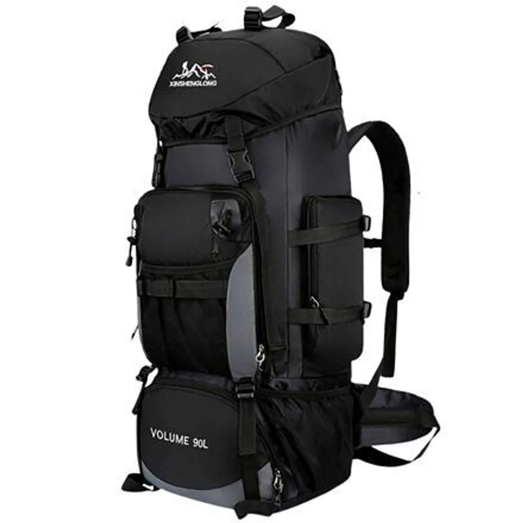 Sac de Randonnée 90L Merco Kamet Loom Noir Idéal pour Bivouac et Alpinisme