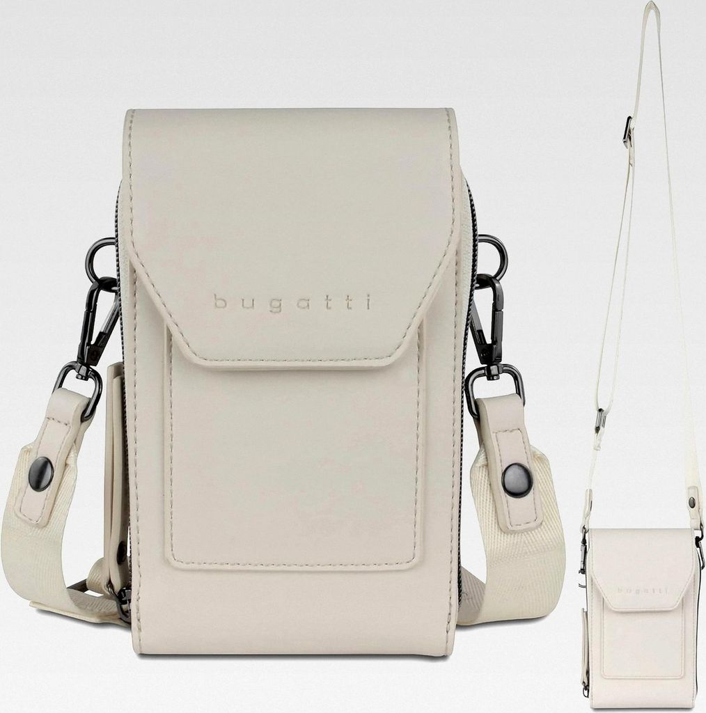 Almata Umhängetasche mit Smartphone-Fach, Crossover Tasche für Damen, beige