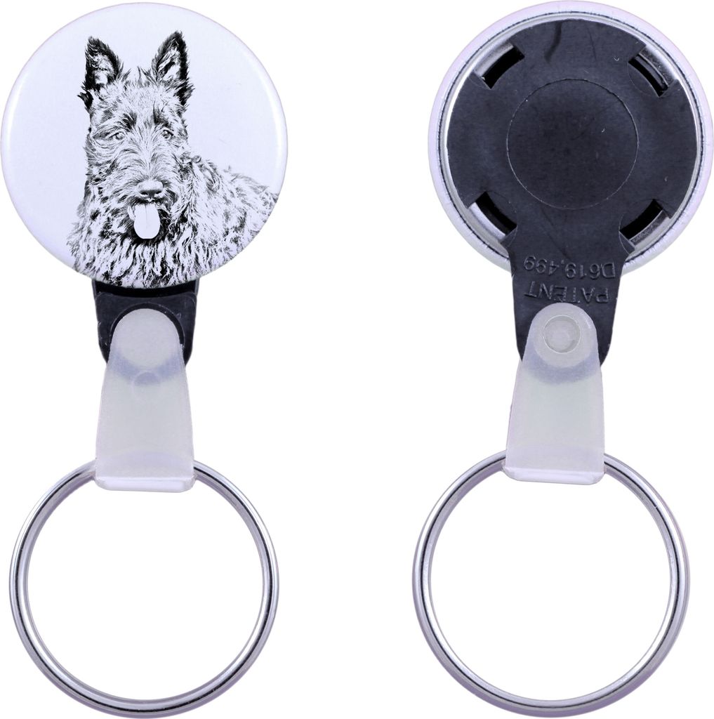 Schottischer Terrier, Scottish terrier - Schlüsselanhänger mit dem Bild eines Hundes, Anhänger mit dem eigenen Grafikdesign der Marke Art-Dog