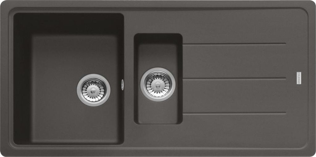 Franke Maris BFG 651-97 Einbauspüle Schiefergrau Fragranit für Unterschrank ab 60 cm, Drehknopf - inkl.