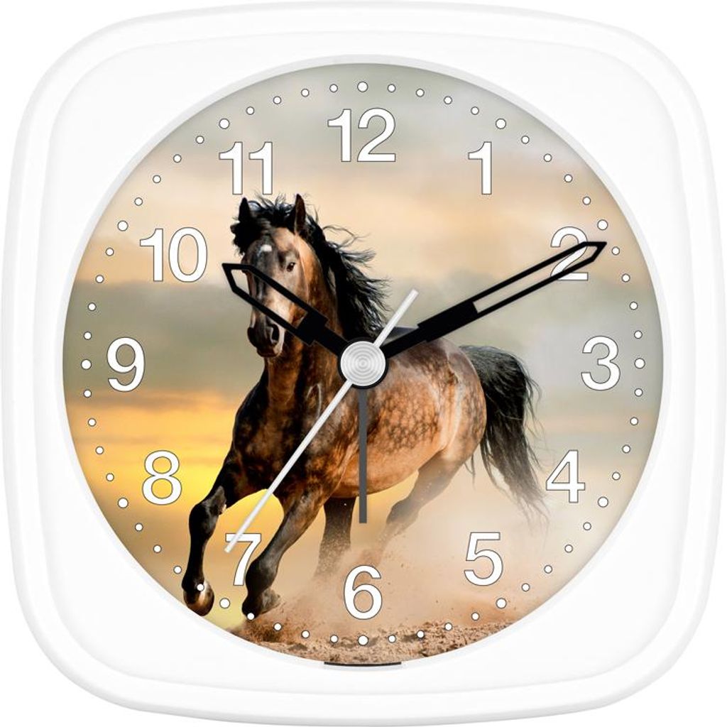 Detský budík EUROTIME Horse - Kôň pred západom slnka Obrázok produktu 