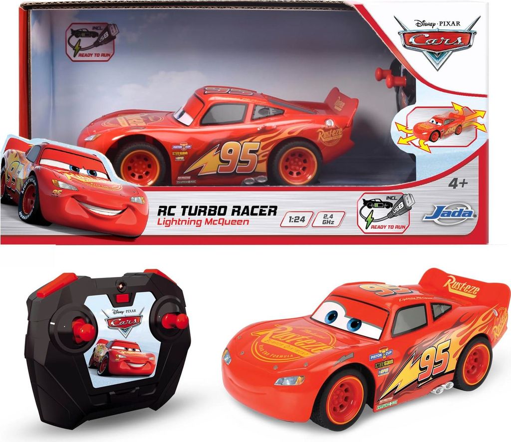 Dickie ferngesteuertes Fahrzeug Auto RC Cars 3 Lightning McQueen Turbo Racer 1:32 203084038