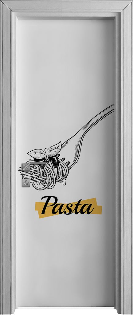 Tür Selbstklebende 70x210 cm Türfolie Türtapete Klebefolie - Italienische Nudeln Pasta