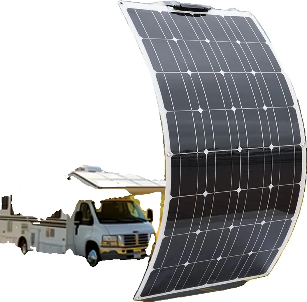Kit Panneau Solaire 100W Photovoltaïque Rigide pour Camping-Car et Van