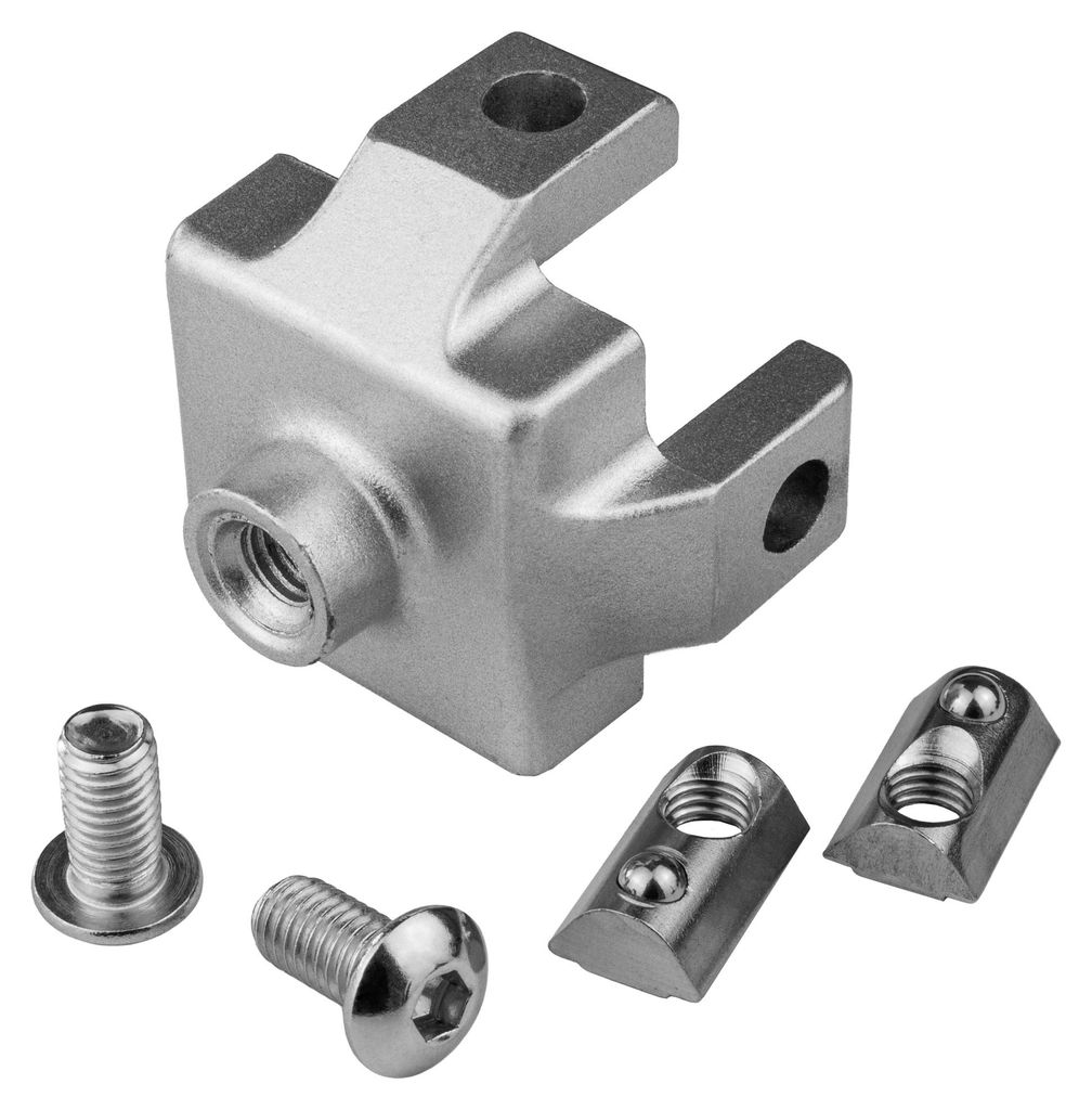 KLAK 40 - Adapter- & Fußplatte Aluprofil 40x40 - M8 Adapterplatte